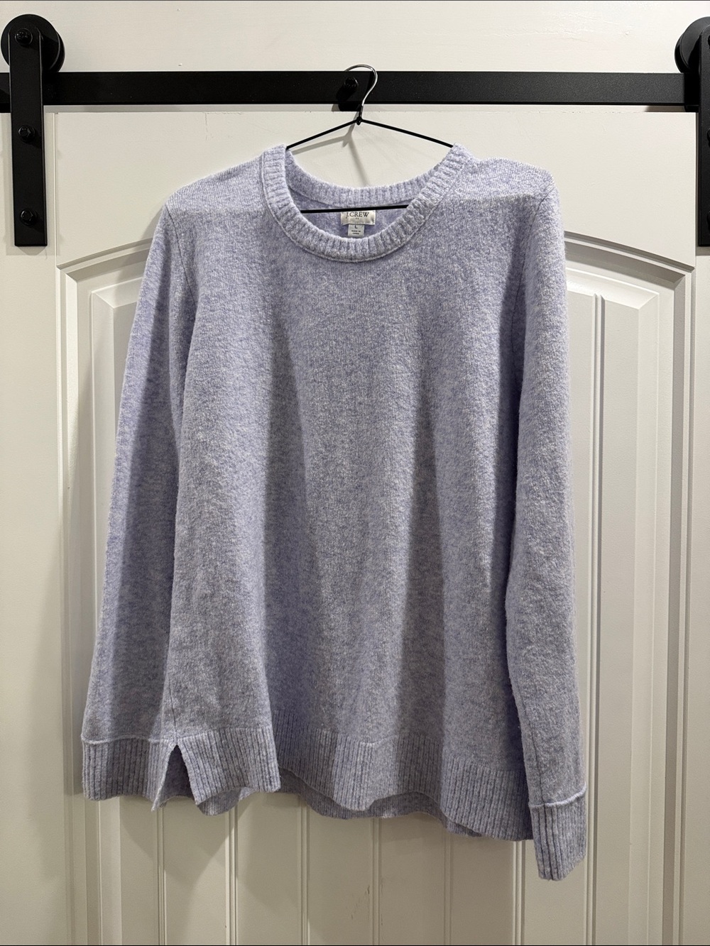J. Crew periwinkle Crewneck Sweater size large women’s